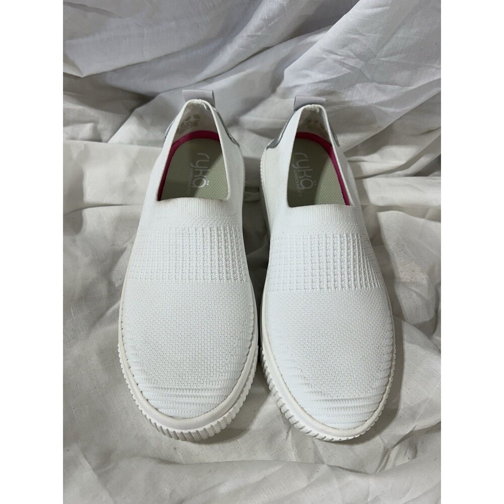 Ryka Stretch Knit Slip-Ons with Re-Zorb Vista White
